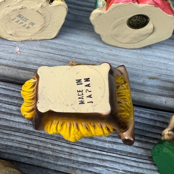 Vtg 1970s Sears - Japan Made - 10 Pc - Nativity Colorful 5" Figurines - Picture 7 of 10